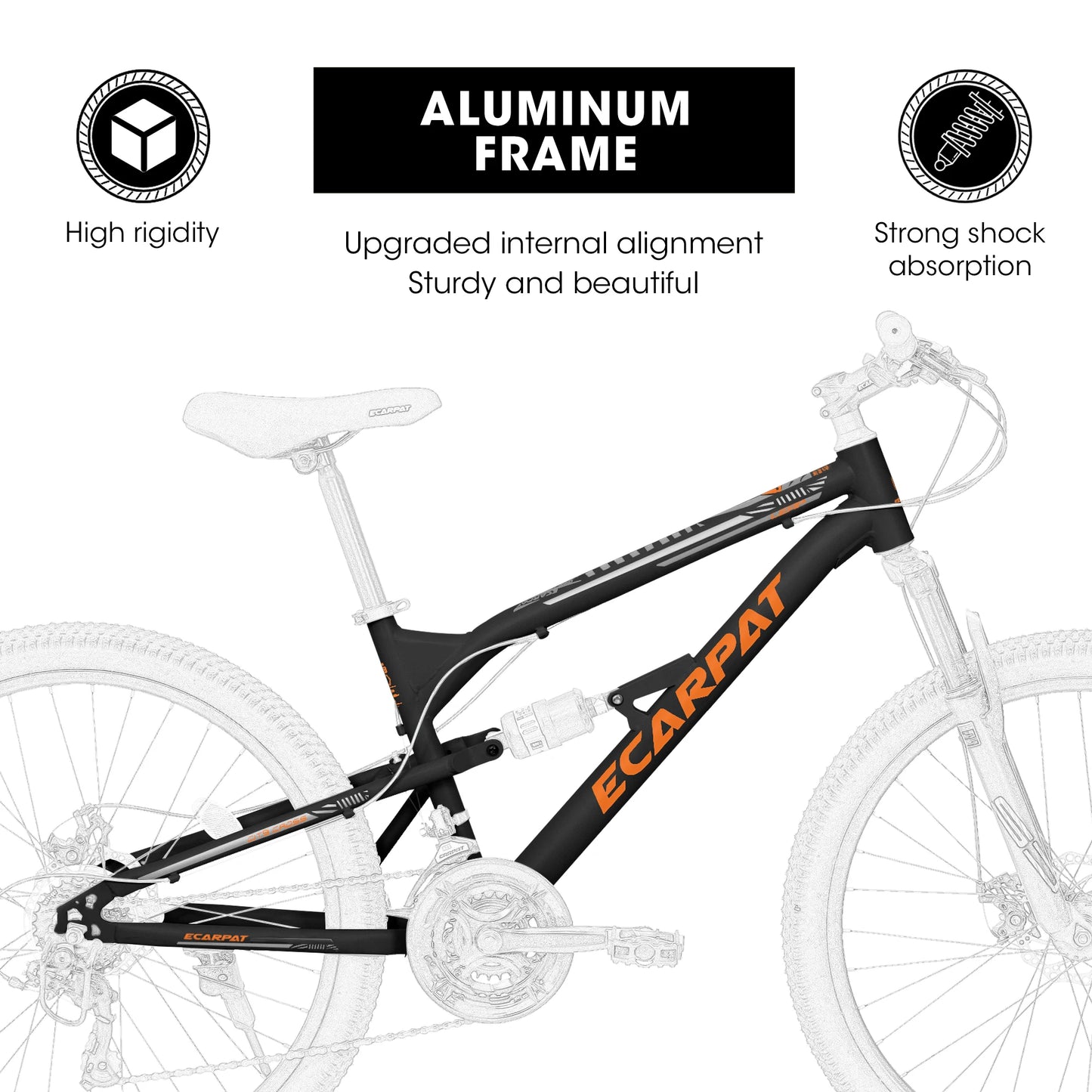 Mountain Bike 26" Dual Full Suspension 21-Speed Disc Brakes