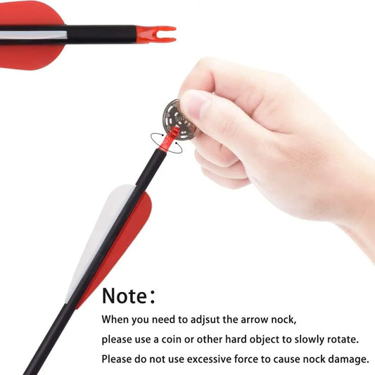 6/12PCS 26/28/30" Carbon Hunting Arrows, Spine 500, 100 Grain