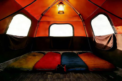 Waterproof 3-4 Person Instant Pop-Up Camping Tent quick set-up