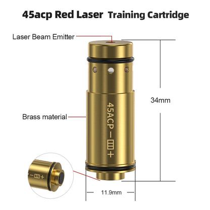 45ACP Red Dot Laser Training Dry Fire Bullet