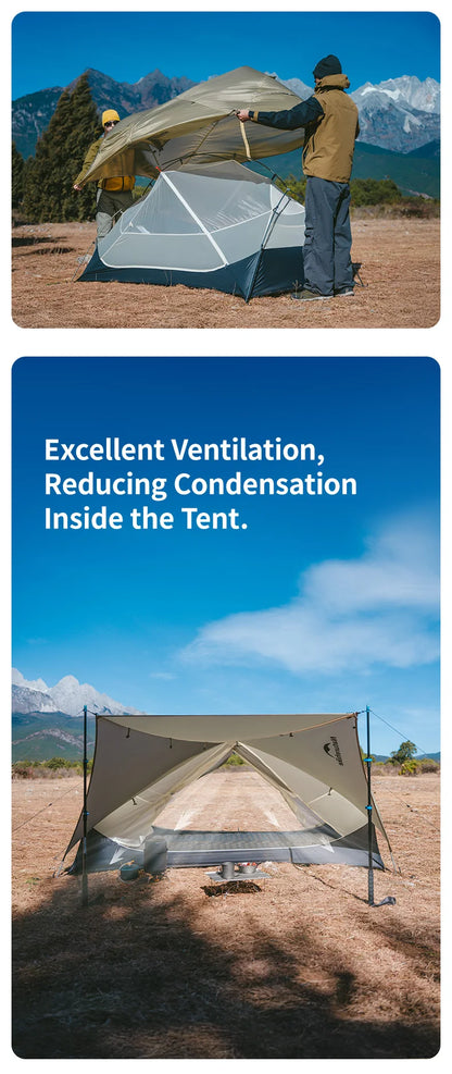 Naturehike Mongar UL Tent 2 Person 3 Season Camping Tent