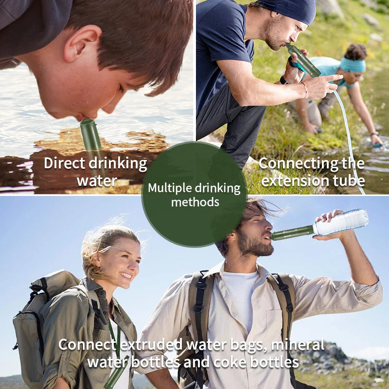 Water Filter Straw Purifier Personal Outdoor Survival Hiking