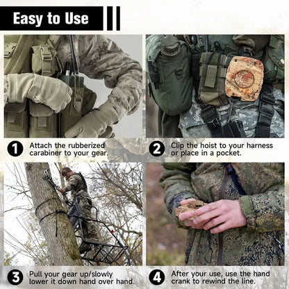 Treestand Bow Hunting Accessories Noiseless Bow Hoist