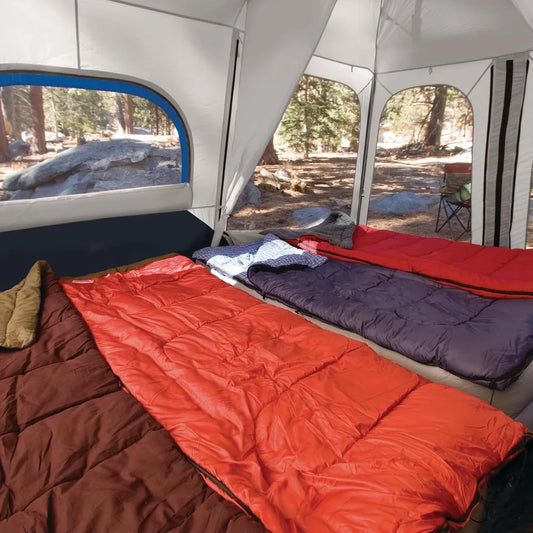 Instant Camping Tent with 1-Minute Setup, Large Family Tent