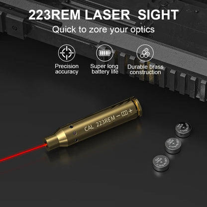 .223REM Cartridge Laser Brass Bore sighter for Rifle Scope