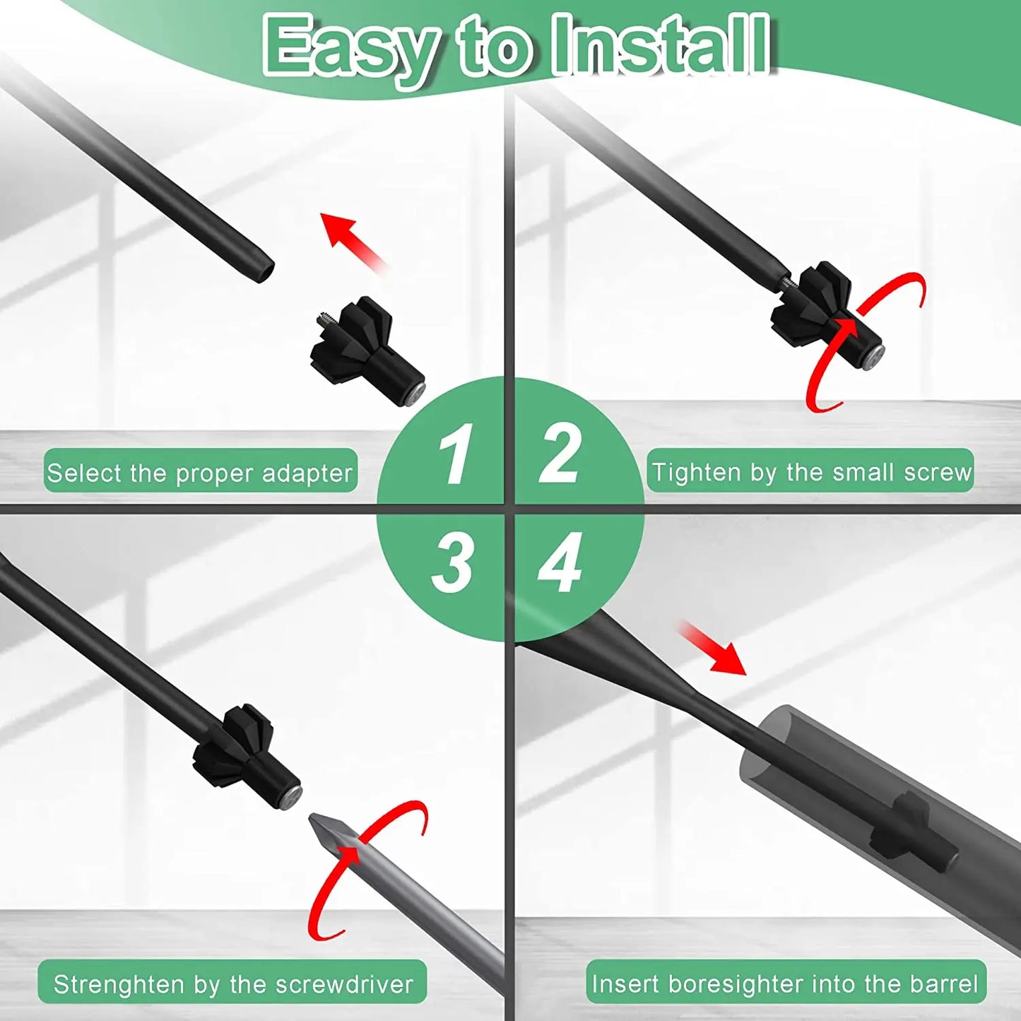 .22 to .78 Firearm Laser Bore Sight Scope