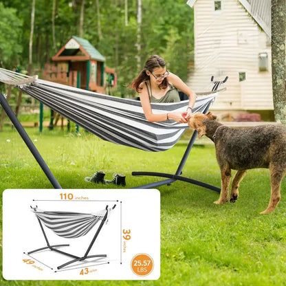 600lb Capacity Stylish Hammock Bed with Storage Bag