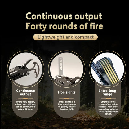 Beginner-level outdoor bow, with ergonomic grip design