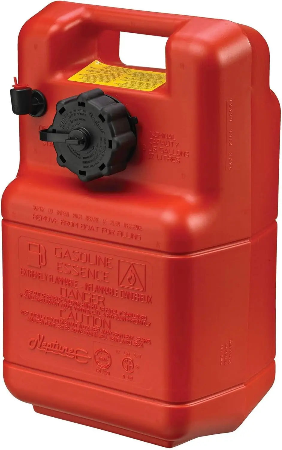 12 Gallon Portable Marine Gas Can 2-Way Vented Cap