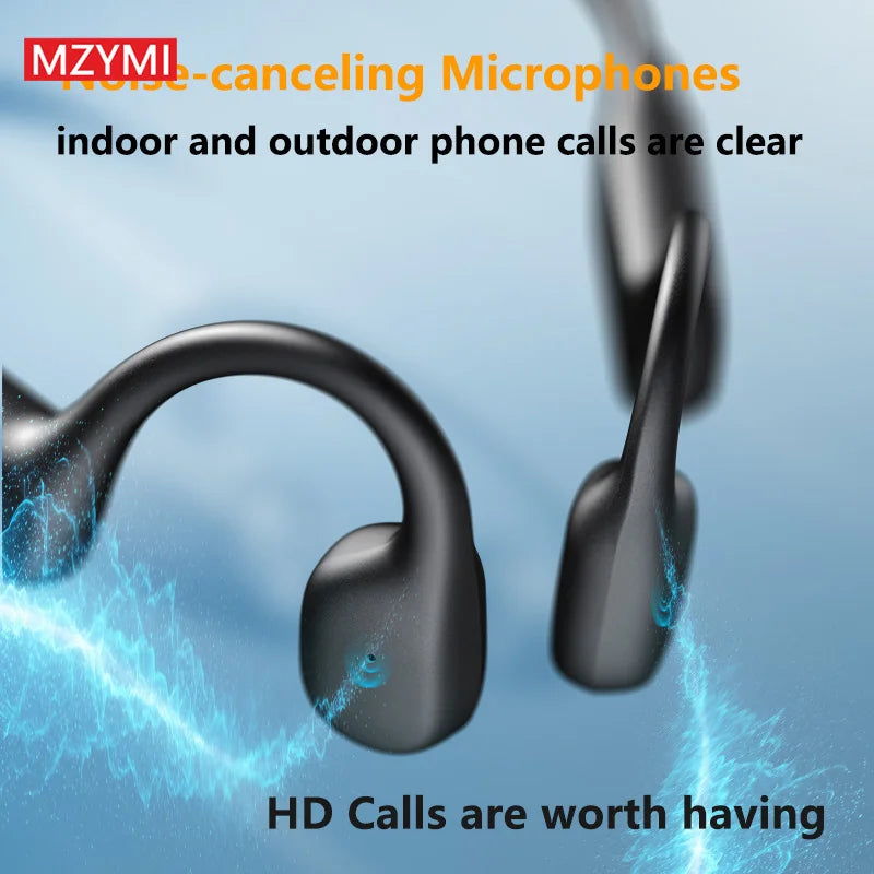 Wireless Earphones Bone Conduction Sports Waterproof Headset Noise Reduction