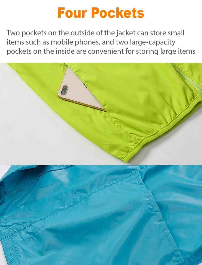 Men/Women Waterproof Hiking Jackets Sun Protection