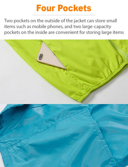 Men/Women Waterproof Hiking Jackets Sun Protection