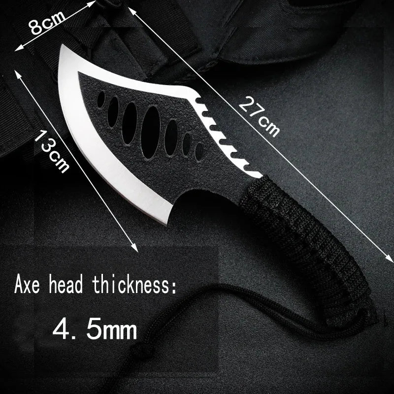 Portable Outdoor Jungle Camping Axe & Knife - Non-Slip Handle