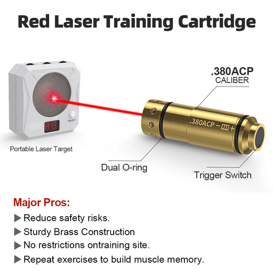 380ACP Red Dot Laser Dry-fire Training Bullet