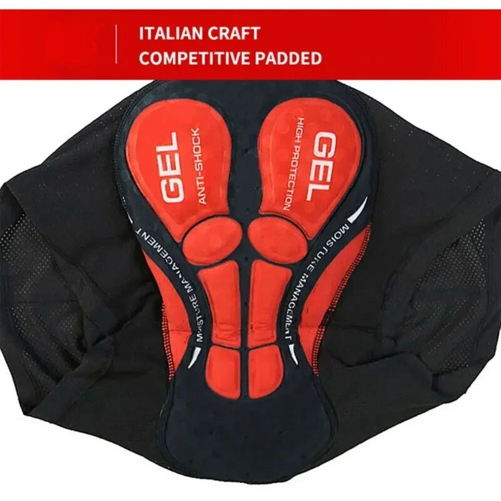 Men's Cycling Shorts Padded Gel Shockproof Breathable