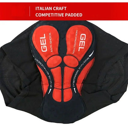 Men's Cycling Shorts Padded Gel Shockproof Breathable
