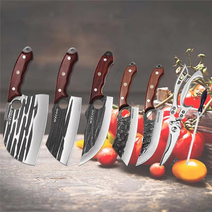 1-11PCS High Carbon Steel Professional Chef Knife Set