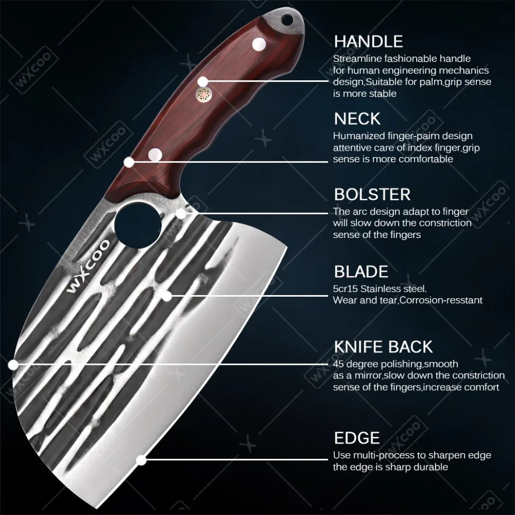1-11PCS High Carbon Steel Professional Chef Knife Set