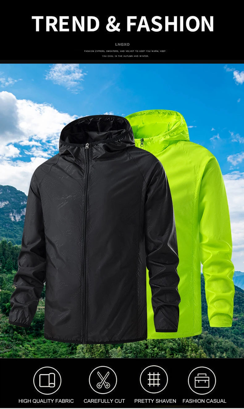 Men/Women Waterproof Hiking Jackets Sun Protection