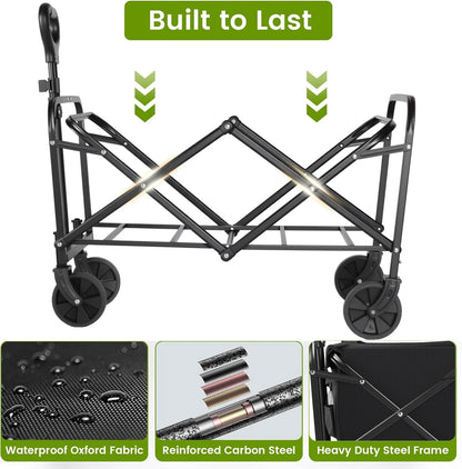 Heavy Duty Foldable, Portable, All-Terrain Wheels  Wagon