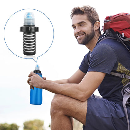 Outdoor Water Purifying Survival Water Filter Bottle