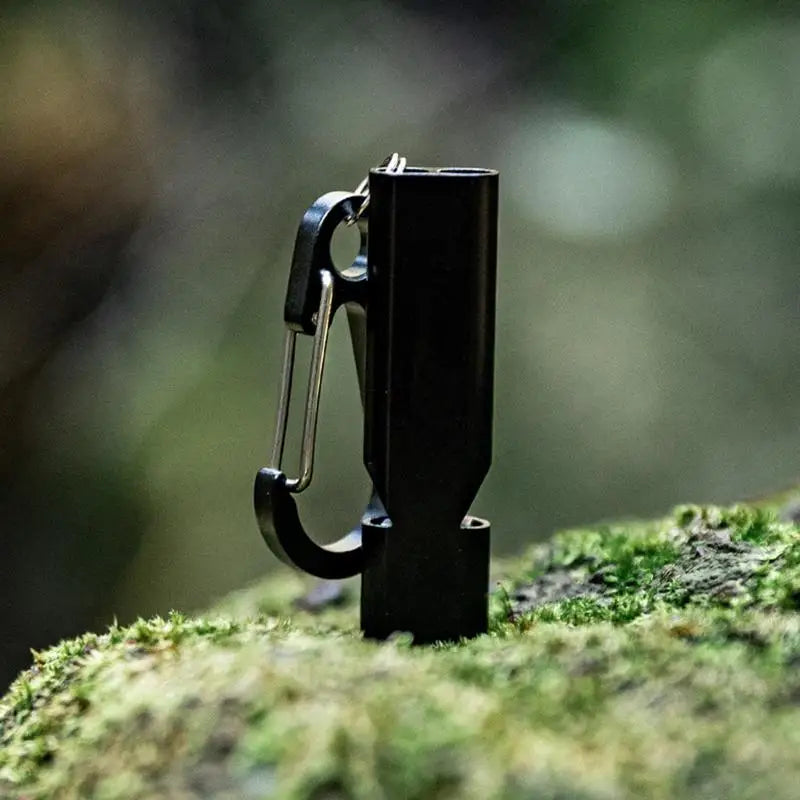 High Decibel Metal Double Tube Survival Whistle for Camping Hiking