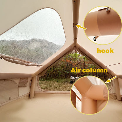 Inflatable Camping Tent Easy Setup Waterproof Windproof