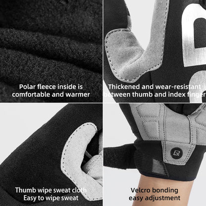 Full-Finger Touchscreen-Compatible Cycling Gloves Men/Women