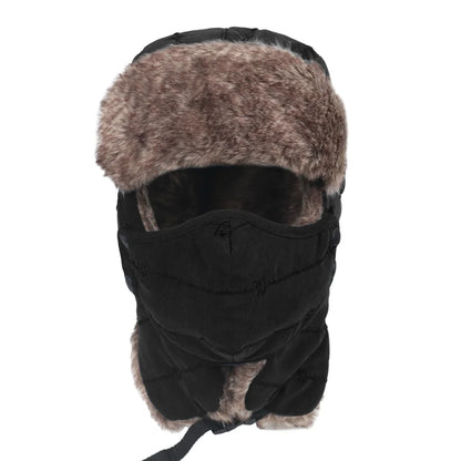 Cold Weather Outdoor Hat with Earflaps Windproof Mask