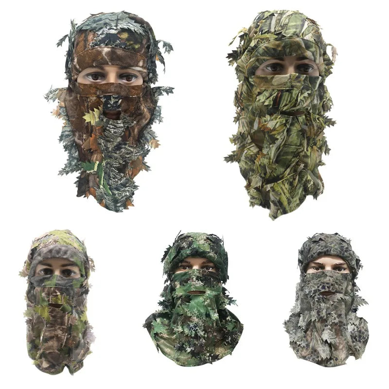 Leafy Hat 3D Full Face Mask Camo Hunting Accessories