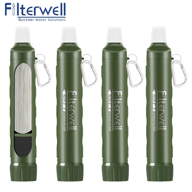 Water Filter Straw Purifier Personal Outdoor Survival Hiking