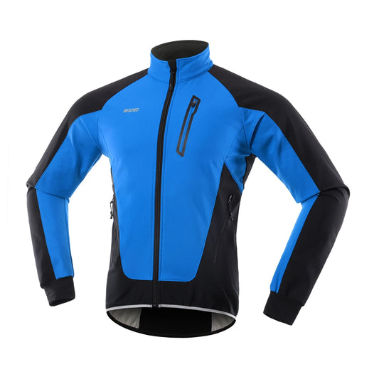 Men Cycle Jacket Waterproof Windproof Thermal Fleece Bike Jersey
