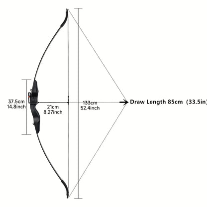 30lbs Recurve Archery Bow Set for Adults/Teenagers