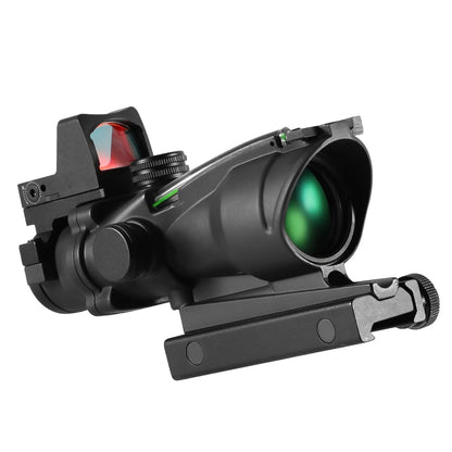 Adjustable 4x32 Red Dot Hunting Scope 20mm Rail Mount