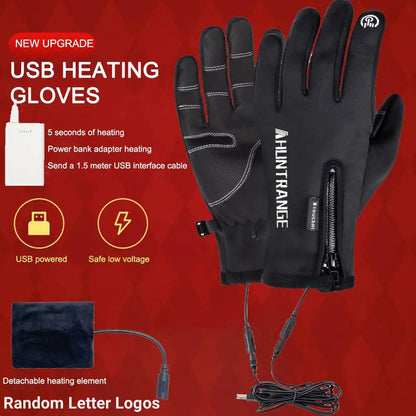 USB Touch Screen Warm Heated Gloves