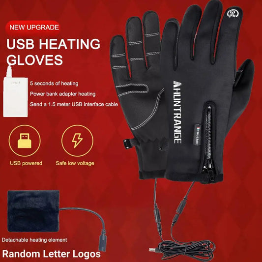 USB Touch Screen Warm Heated Gloves