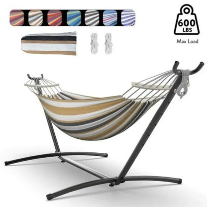 600lb Capacity Stylish Hammock Bed with Storage Bag