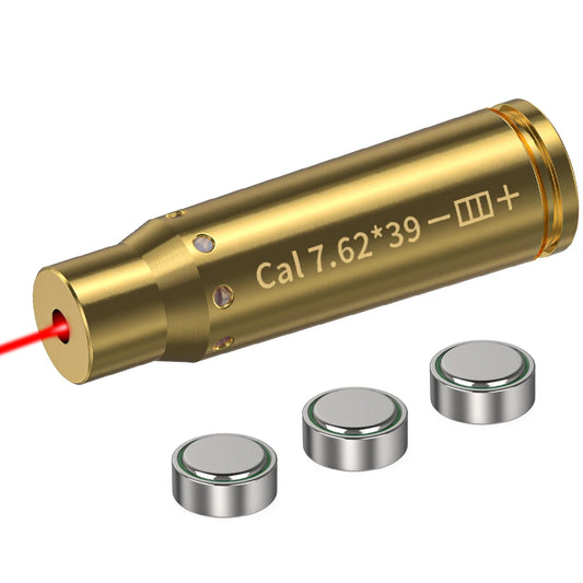 7.62X39 Brass Red Dot Laser Boresighter Rifle Scope Alignment