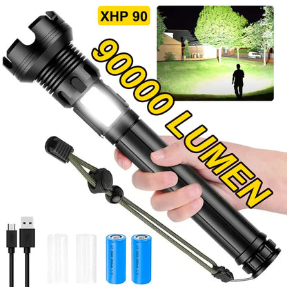 7-Mode High Lumen LED Rechargeable Flashlight