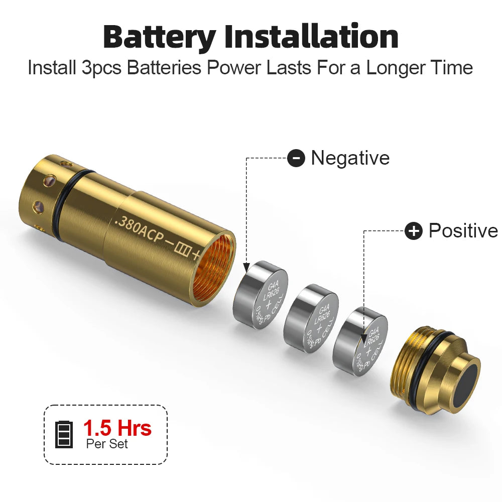 380ACP Red Dot Laser Dry-fire Training Bullet