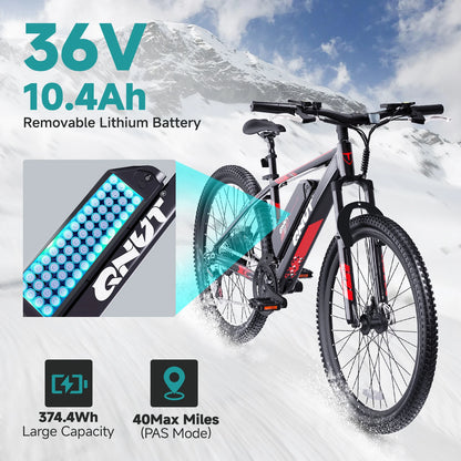 Mountain electric Bicycle 1000W 36V 10.4AH 26" Tire All-Terrain