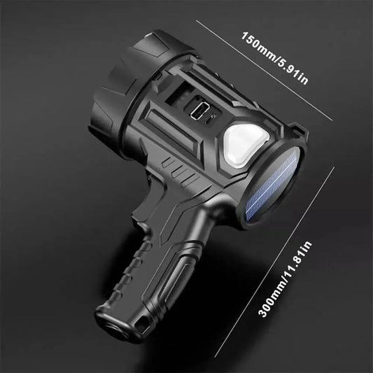 Solar/USB Rechargeable LED Spotlight 3000LM Bright