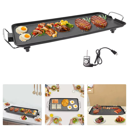 Smokeless Outdoor Electric Tabletop Grill 1500W Aluminum Alloy
