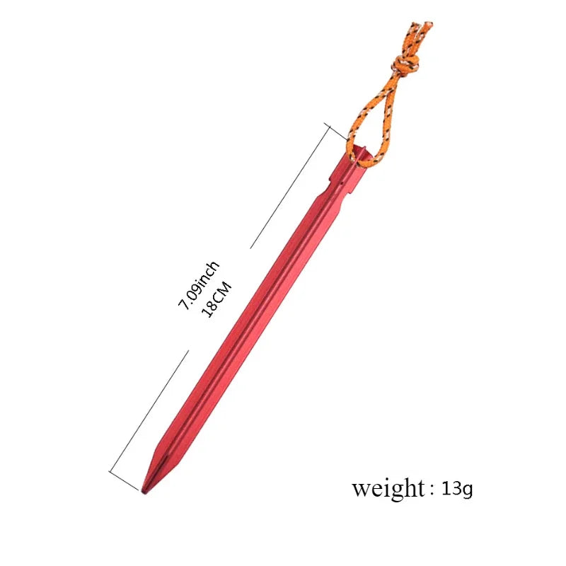 Aluminum Alloy ultralight Tent stakes 18cm