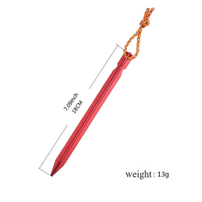 Aluminum Alloy ultralight Tent stakes 18cm