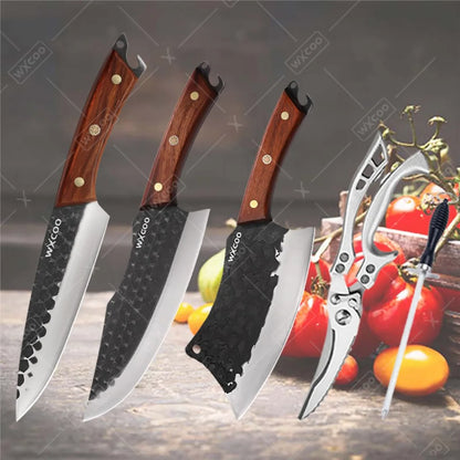 1-11PCS High Carbon Steel Professional Chef Knife Set