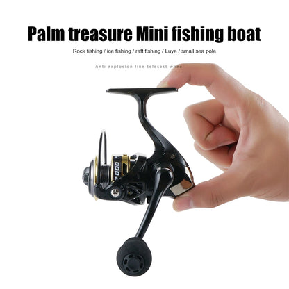 Mini Fishing Reel ZP 500/800 Series Lightweight Spinning Reel Gear Ratio 5.2:1 Powerful Spinning Fishing Reels for Carp Fishing