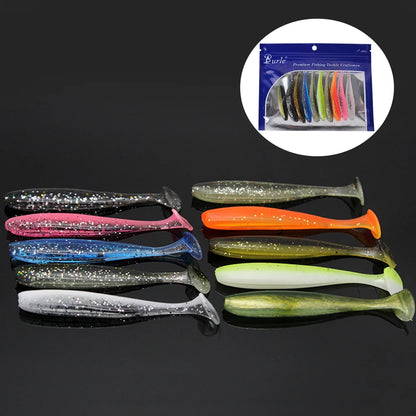 10-100PCS Soft Swimbait Bait Easy Shiner Wobbler Swimbait