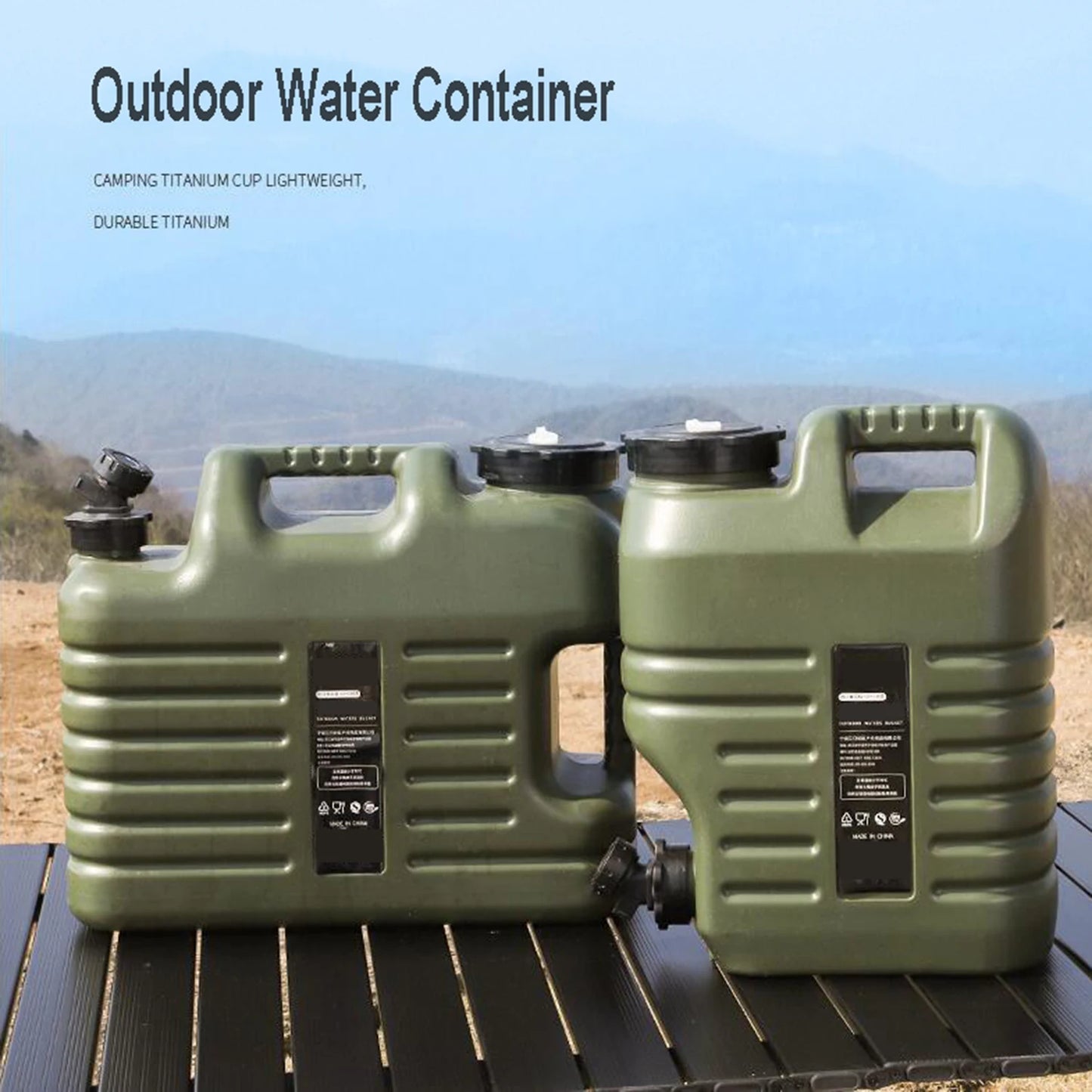 Desert Fox 10L/12L/18L/25L Large Green Water Tank