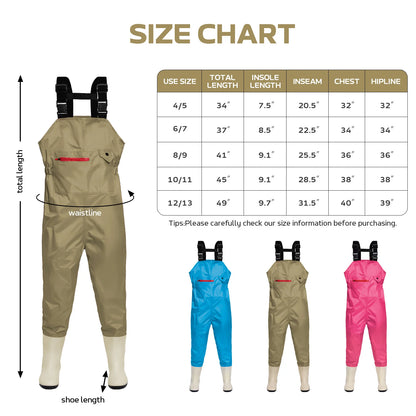 Chest Waders Waterproof Youth Waders for Hunting/Fishing